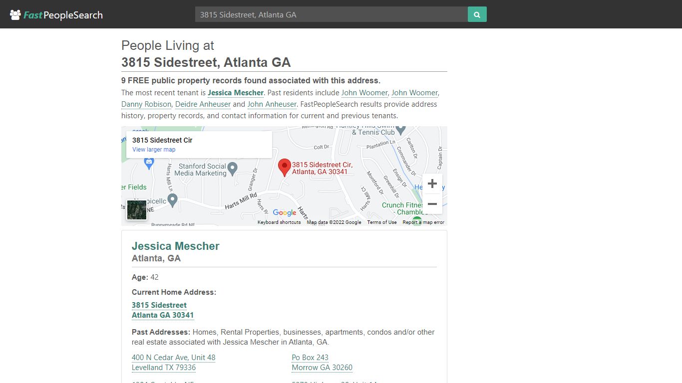 People Living at 3815 Sidestreet Atlanta GA - FastPeopleSearch